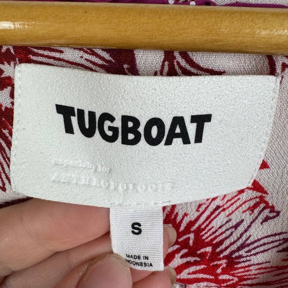 Tugboat Anthropologie Saraya Floral‎ Tie Front Blouse Size Small Multicolor Boho - Picture 7 of 12